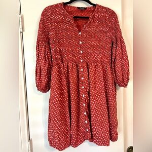 Madewell dress, size xxs, loose fit, button detail, perfect condition!